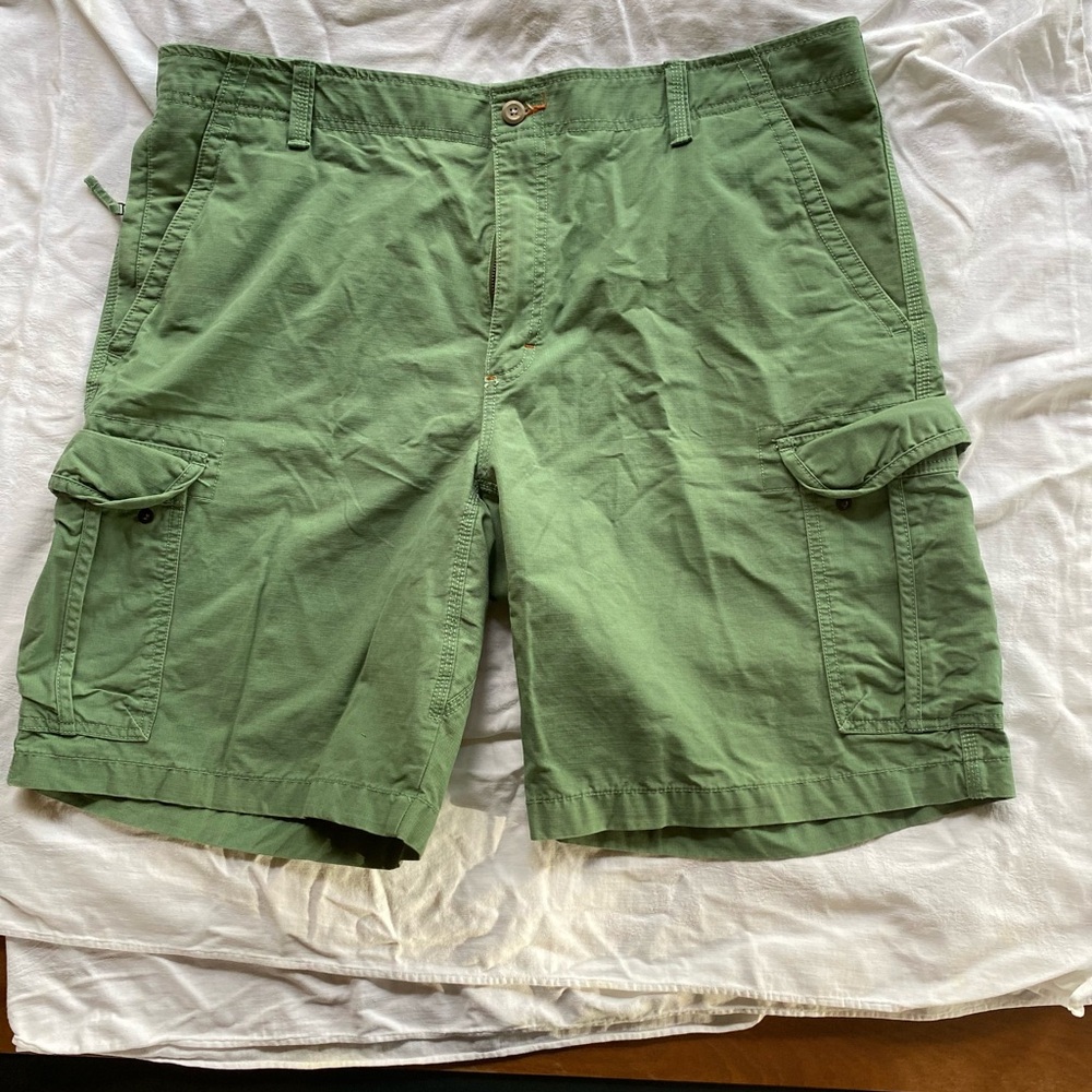 Men's L.L. Bean Allagash Green Cargo Shorts
